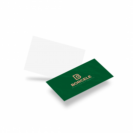 CARTÃO DE VISITA FRENTE 300G  48x88mm 4X0 Verniz Frente Corte reto 